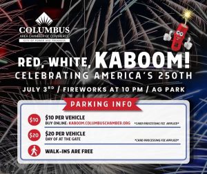 Red, White, Kaboom! happening Friday night at Ag Park in Columbus