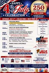 West Point to have annual 4th of July Celebration at Neligh Park