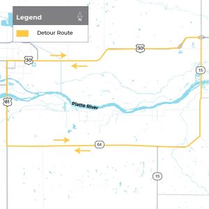 N-15 Bridge South of Schuyler Closed