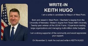 Another Write In Candidate for West Point Mayor