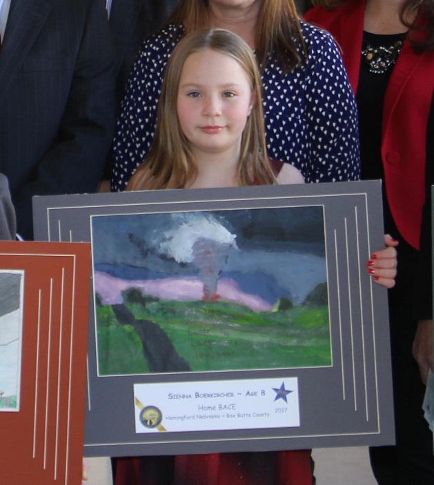 Hemingford student takes 2nd in Nebraska Severe Weather Awareness