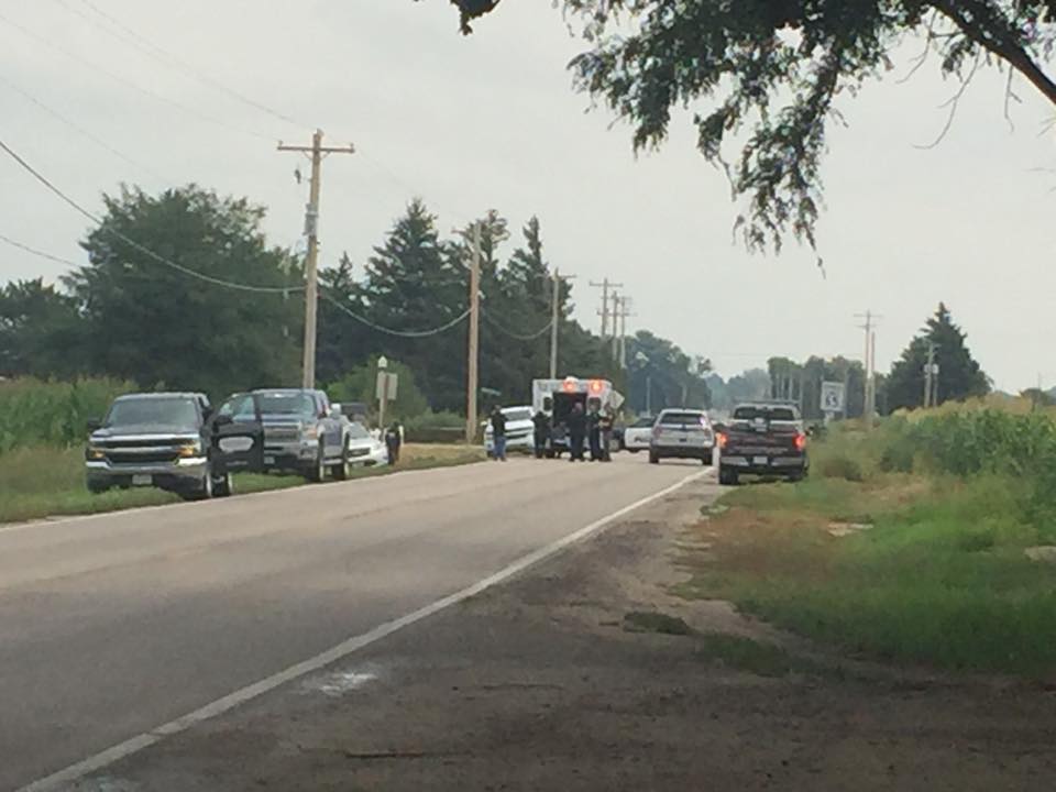 Two vehicle accident closes Highland Road, One taken to hospital KNEB