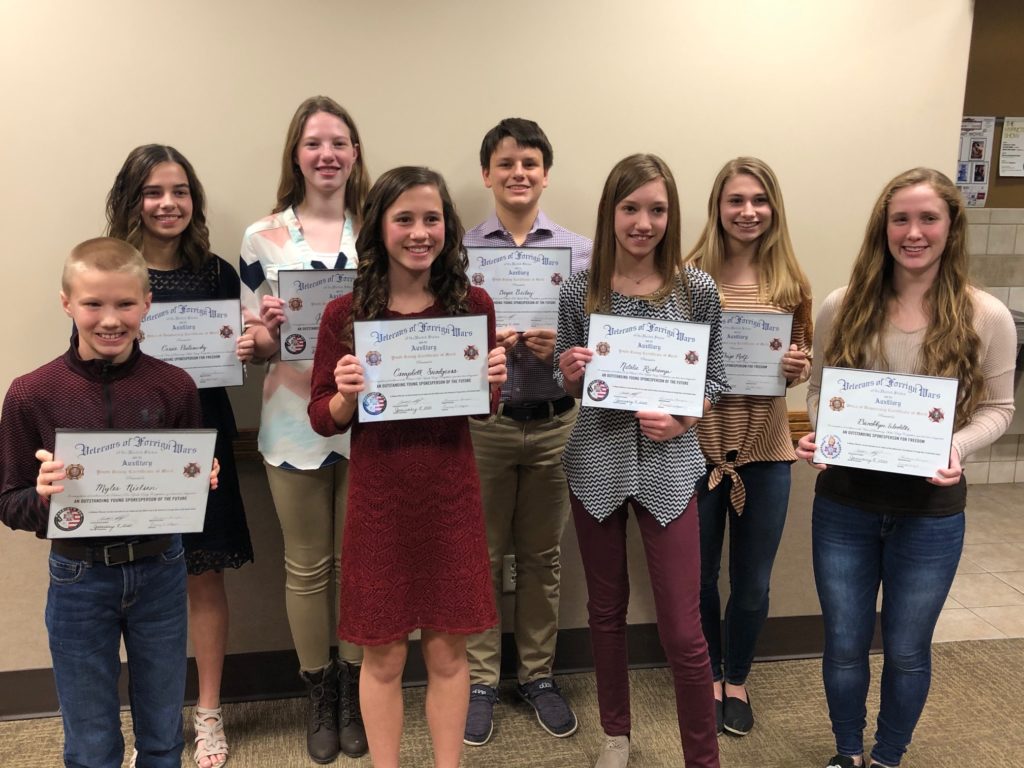 Patriot’s Pen and Voice of Democracy Winners