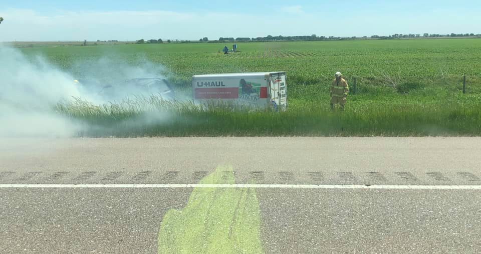Occupants of Vehicle Fire on I-80 Near York Evacuate Safely