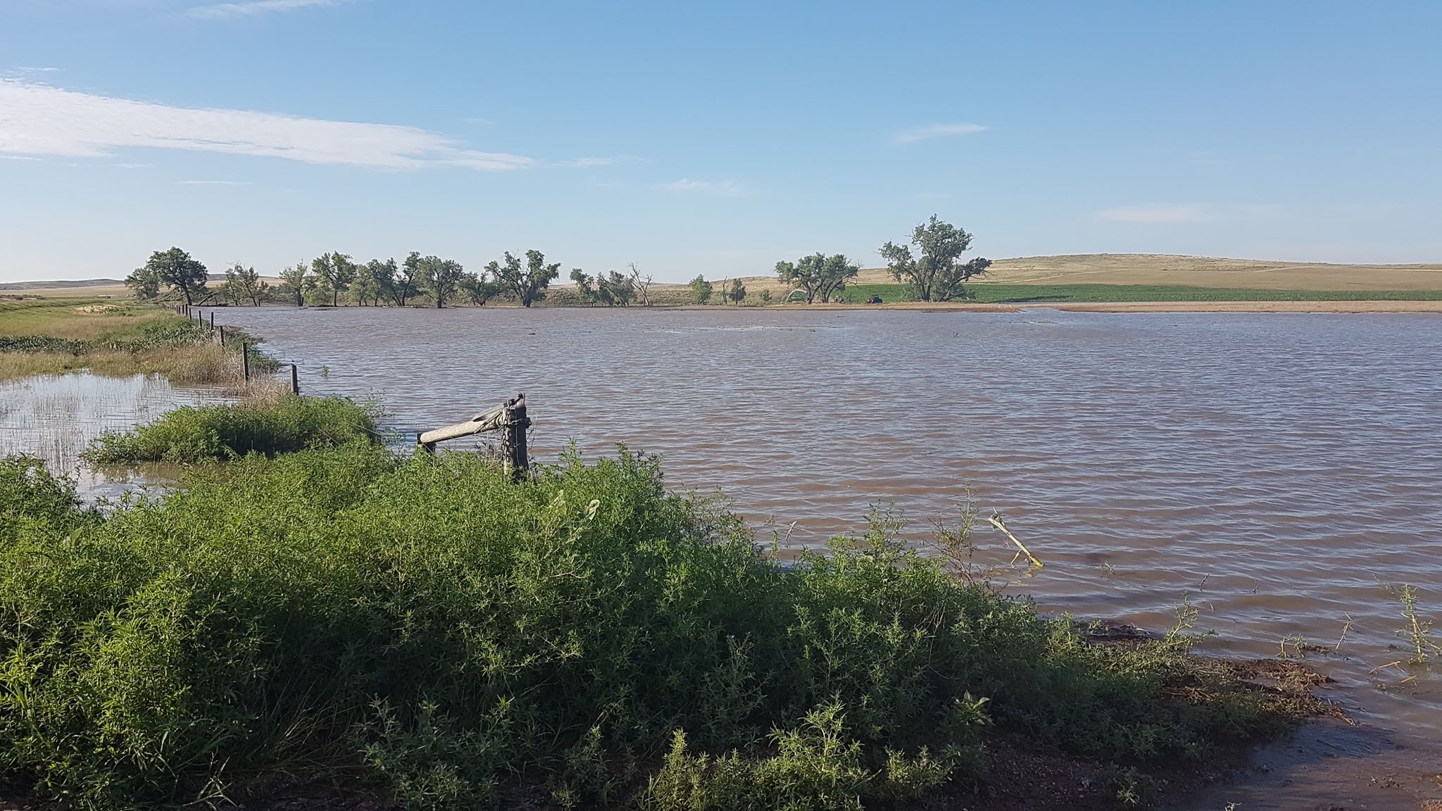 Flooding west of Haigler, NE.