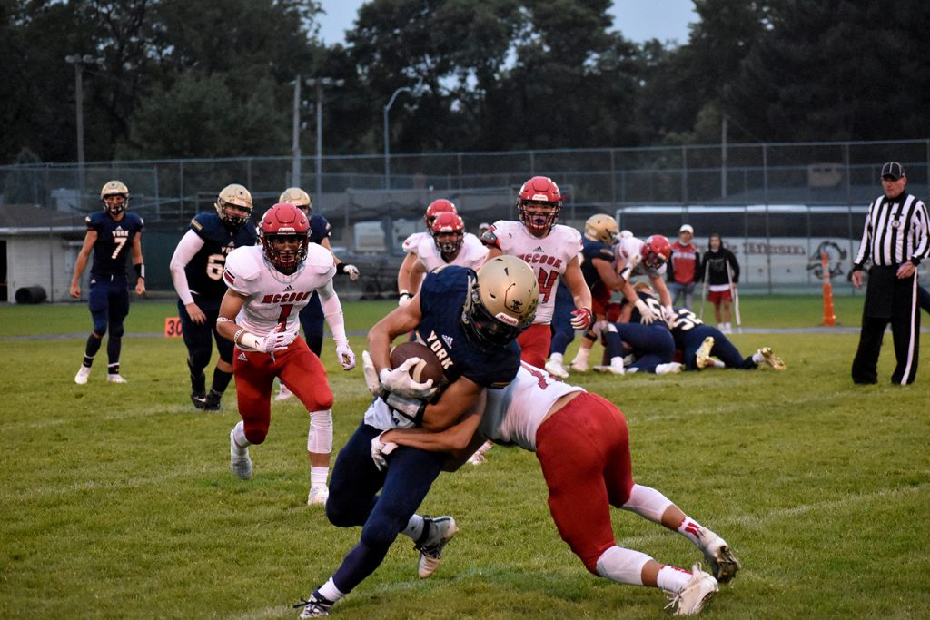 York’s football game this week canceled