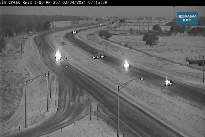Eastbound I-80 near Elm Creek reopened