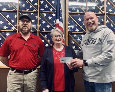 Miles for Heroes awards Gold Star Mother Project Check to Verbeek - Vimarsana News